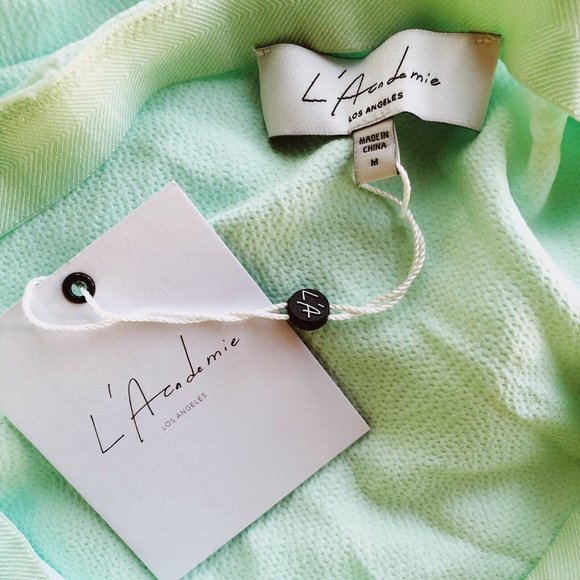 L’Academie The Marion Midi Skirt Mint Green Side M - Picture 4 of 7